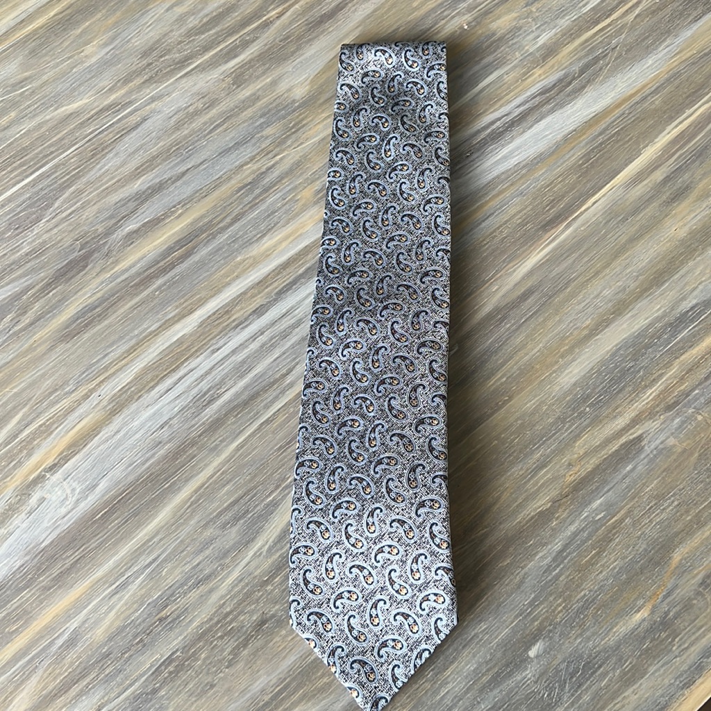 Ermenegildo Zegna Paisley Silk Tie